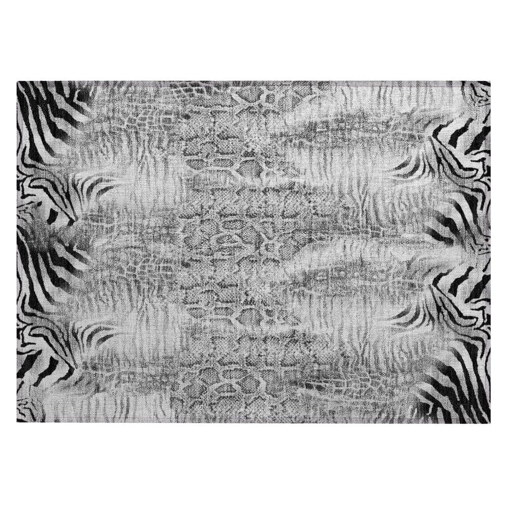 Chantille Machine Washable Indoor/Outdoor Abstract ACN2276 Gray 1 ft. 8 in. x 2 ft. 6 in. Accent Rug price history on PriceWatchPro