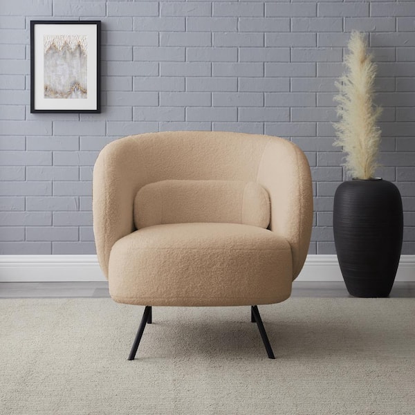 MINIMORE Dodo Camel Wool Mid-Century Accent Chair