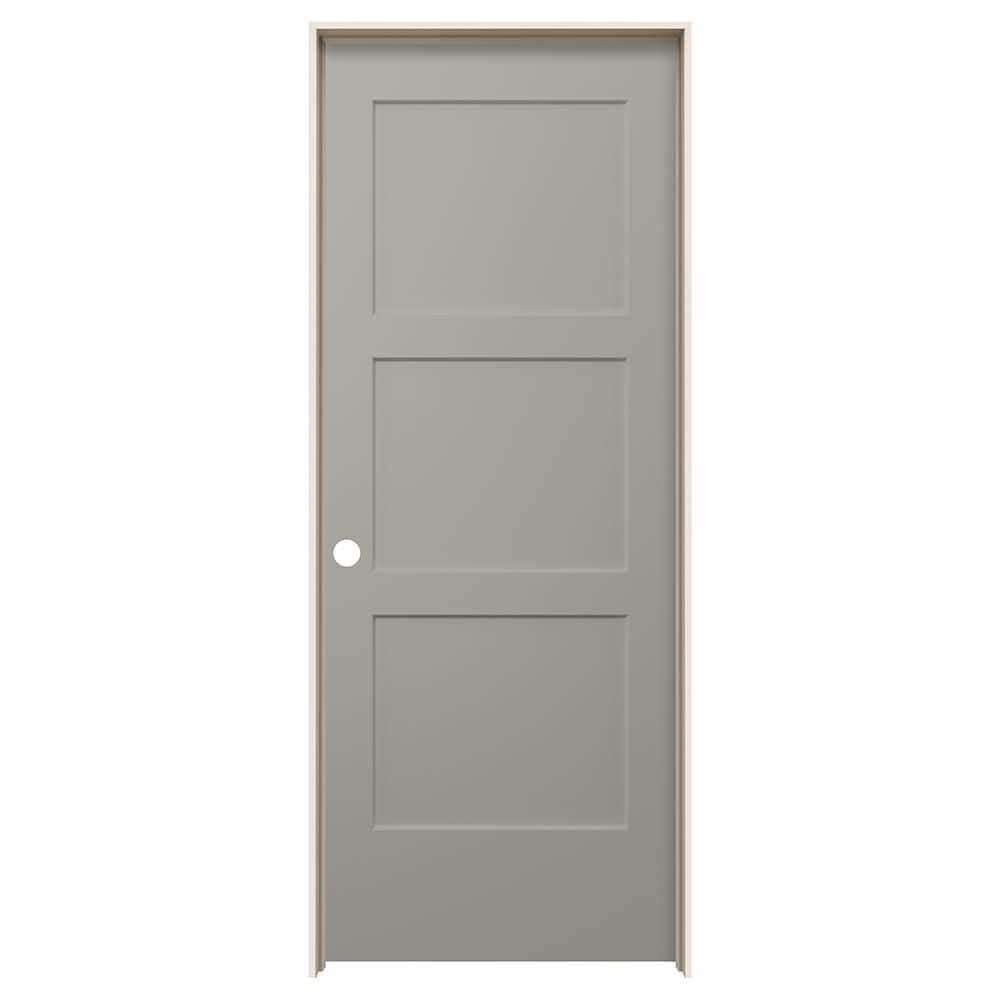 30 in. x 80 in. Birkdale French Vanilla Paint Right-Hand Smooth Solid Core Molded Composite Single Prehung Interior Door price history on PriceWatchPro