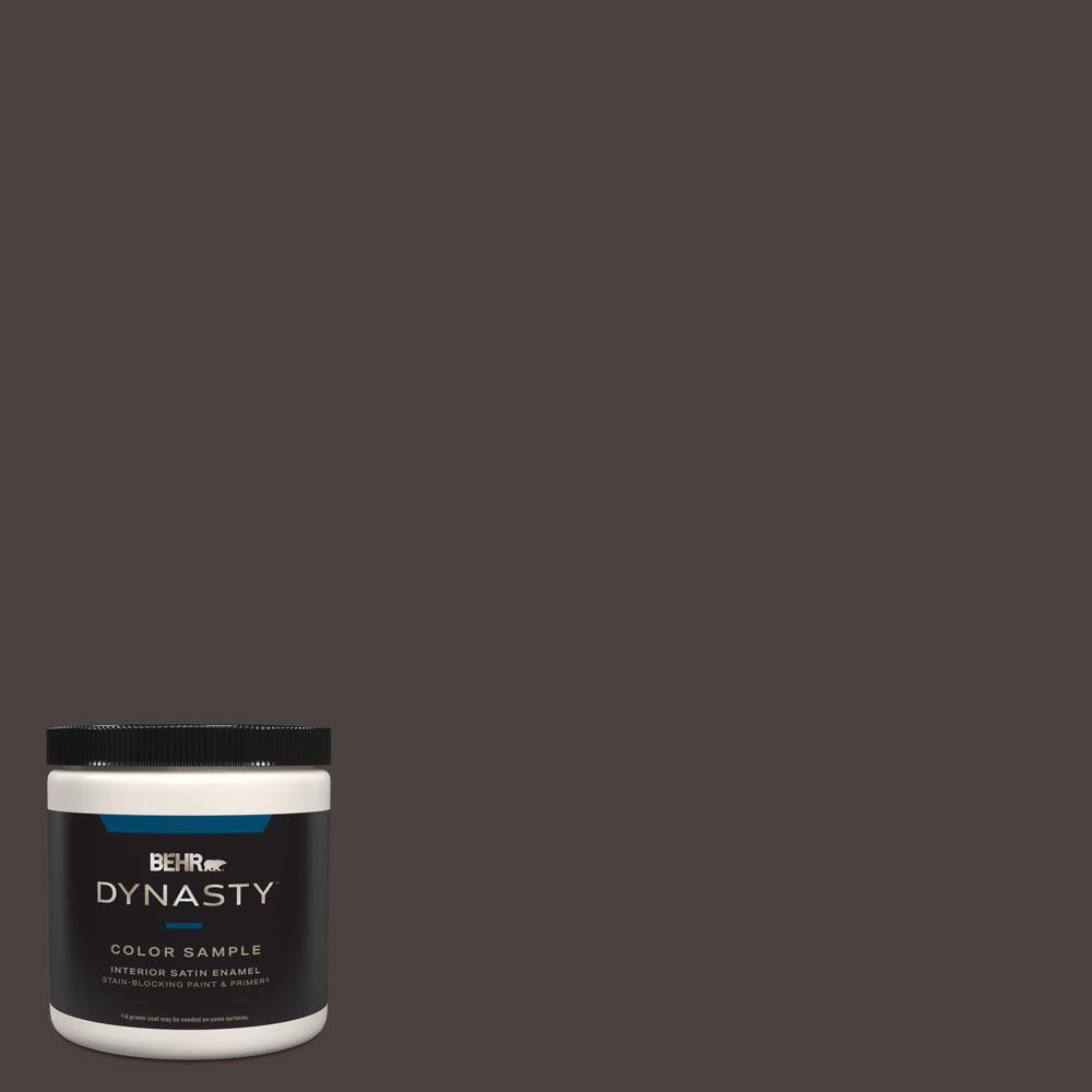 BEHR DYNASTY 8 oz. PPU520 Sweet Molasses Satin Enamel StainBlocking Interior/Exterior Paint