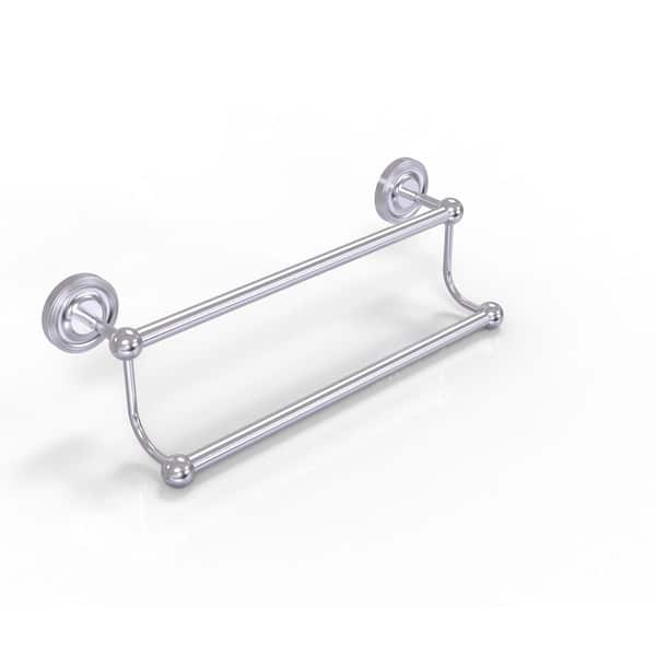 Allied Brass Prestige Regal Collection 18 in. Wall Mounted Double Towel Bar in Satin Chrome