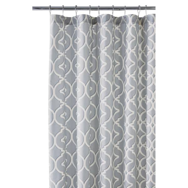 Unbranded Nuri 72 in. Shower Curtain in Pewter