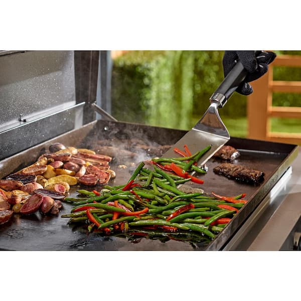 Griddle 4-Burner Propane Gas 36 in. Flat Top Grill in Black