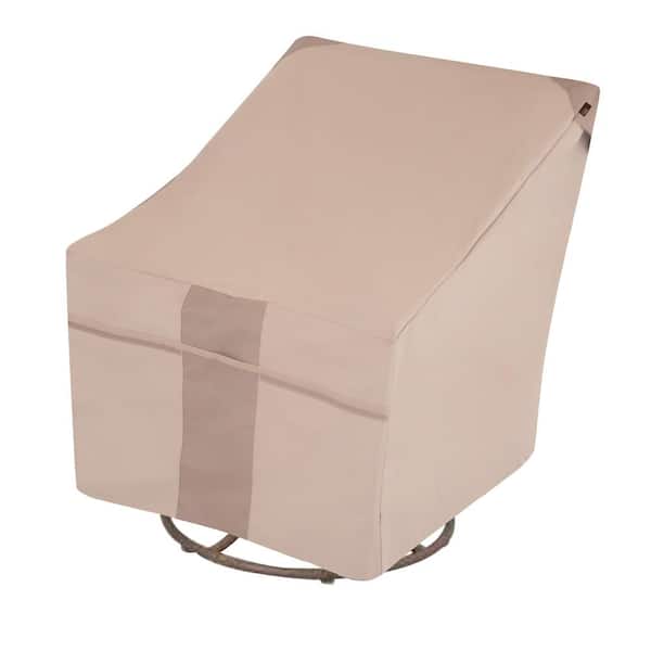MODERN LEISURE Monterey Water Resistant Outdoor Swivel/Lounge Patio Chair Cover, 37.5 in. W x 39.25 in. D x 38.5 in. H, Beige