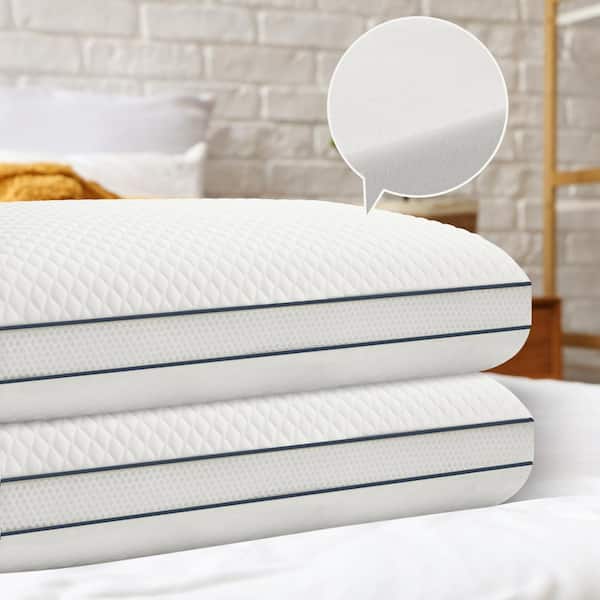 Medium Memory Foam Standard Cooling Bed Pillow （set of 2）