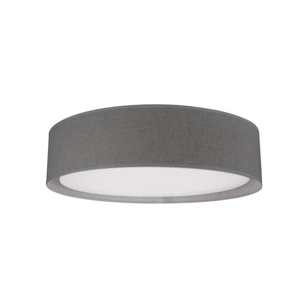 KUZCO DALTON 20 IN GRAY FLUSH MOUNT