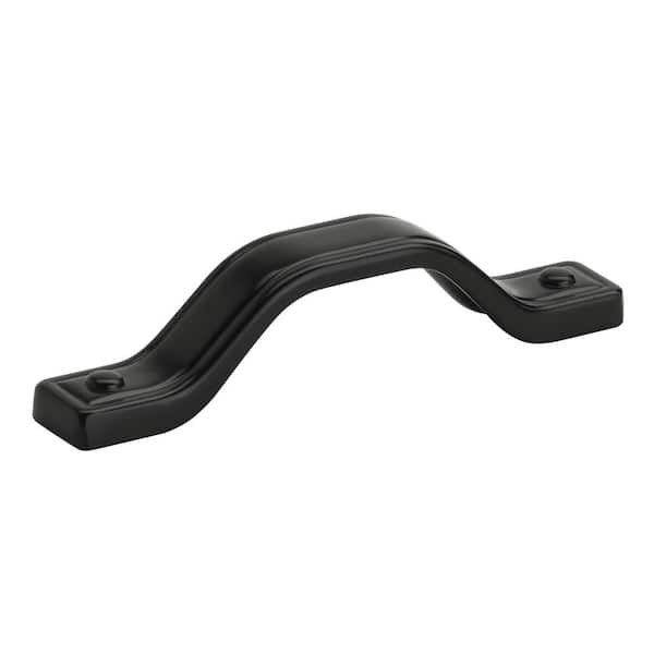 Amerock Jolene 3-3/4 in. (96mm) Classic Matte Black Arch Cabinet Pull