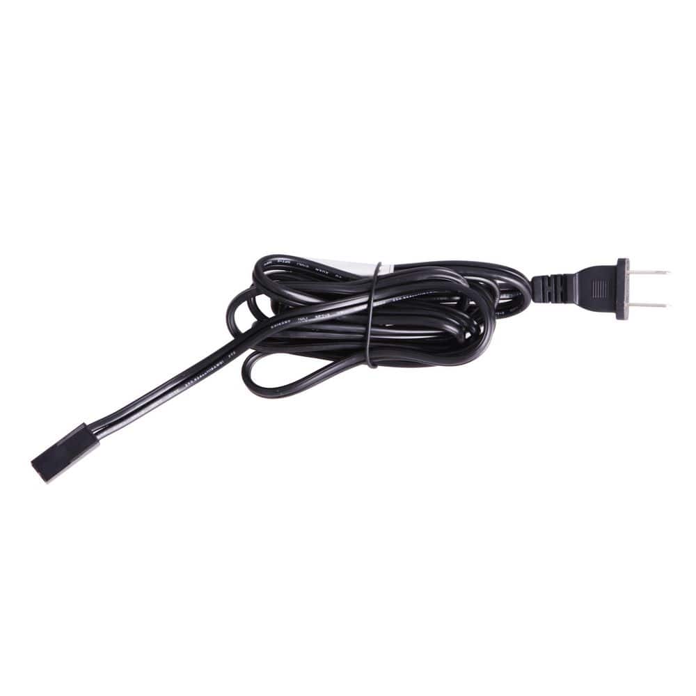 72 in. Black Power Cord and Plug for Under Cabinet Puck Lights, Designed for Easy Power Connection, 1-Pack price history on PriceWatchPro