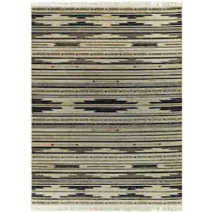 Jovan Cream 5 ft. x 7 ft. Geometric Area Rug