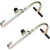 TIEDOWN Heavy Duty Zinc Plated Steel Ladder Roof Hook with Wheel Rubber Grip T-Bar 2-Pack 65105