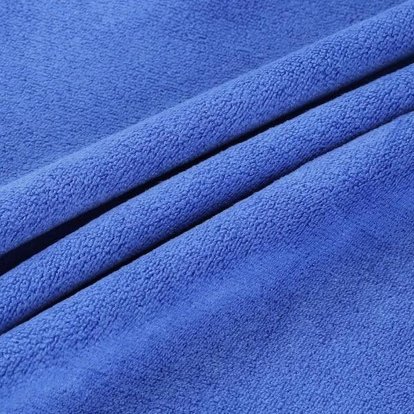 JML Blue Oversized Microfiber Bath Towel (Set of 2) 8Y0033-9 - The