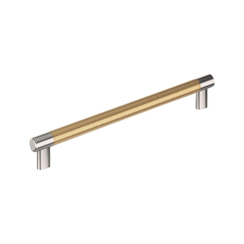 Esquire 10-1/16 in. (256mm) Center-to-Center Modern Polished Nickel/Champagne Bronze Bar Cabinet Pull price history on PriceWatchPro