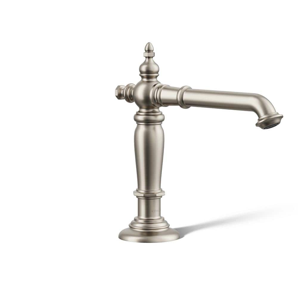 Artifacts 6.625 in. Bathroom Sink Spout with Column Design in Vibrant Brushed Nickel price history on PriceWatchPro