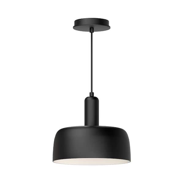 ALORA MOOD Adriano 10 in. 1 Light 60-Watt Matte Black Pendant Light