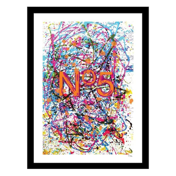 VENICE BEACH Collections Fashion Abstract Design by Fairchild Paris 1 Piece Framed Graphic Print Abstract Poster Art Print 18 in. x 14 in.