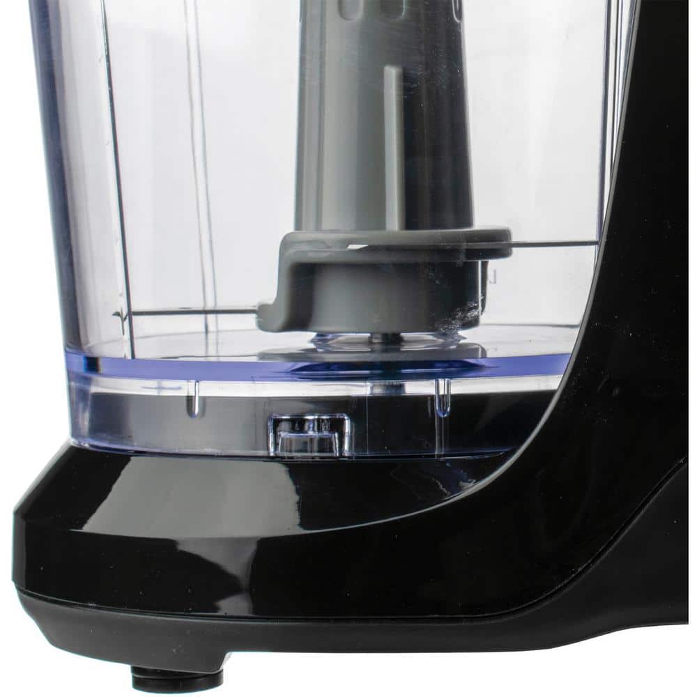 Black Compact 1.5-Cup Mini Food Processor with Stainless Steel Blades