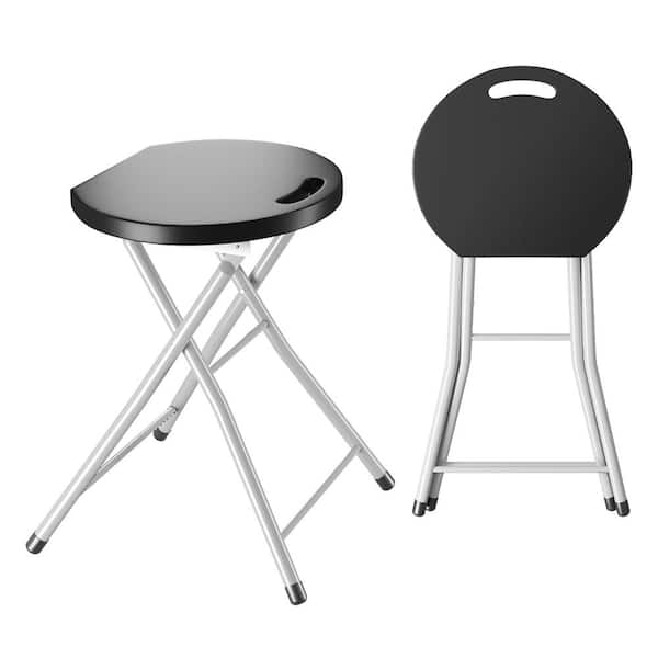 28 inch Portable Folding Stools with 330lbs Limited Sturdy Frame | Costway
