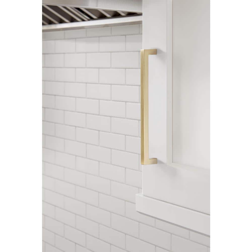 Champagne Bronze Modern Bar Cabinet Pull with Mounting Hardware