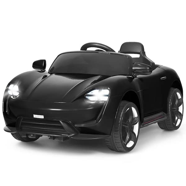 Costway 12-Volt Kids Ride On Car Parental Remote Motorized Vehicles with MP3 and LED Light Black