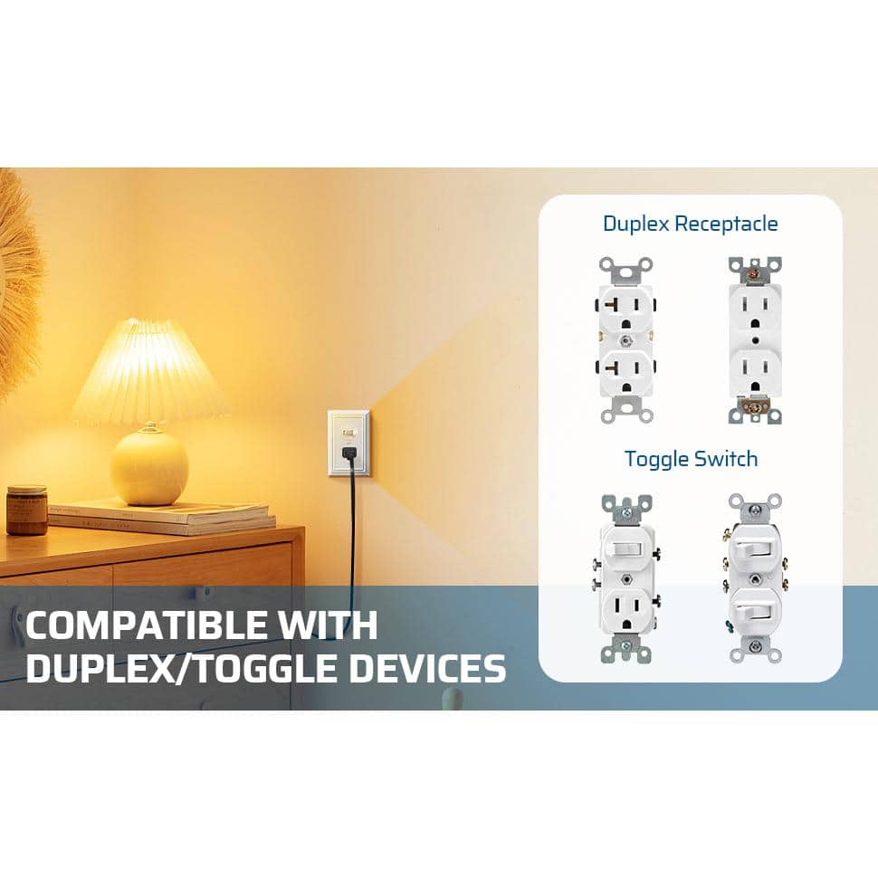 White Beaded Metal 1-Gang Duplex Outlet Cover Plate, 4-Pack