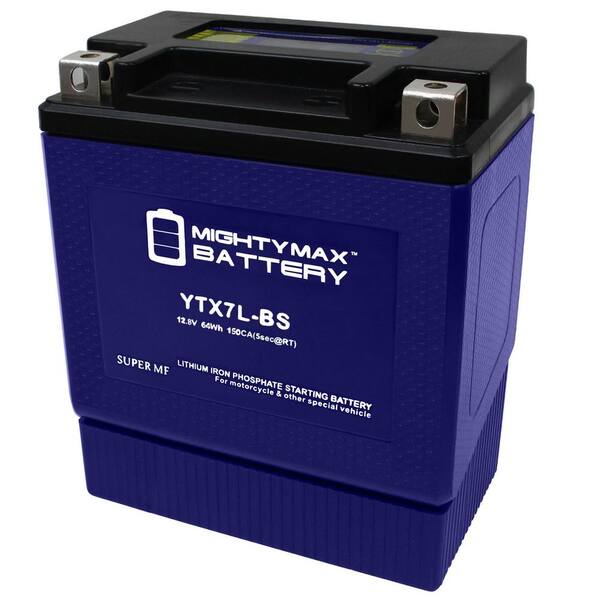 Mighty Max YTX7L-BS 12V 6Ah Battery – Replacement For XTAX7L-BS, 7L-BS – Lead Acid