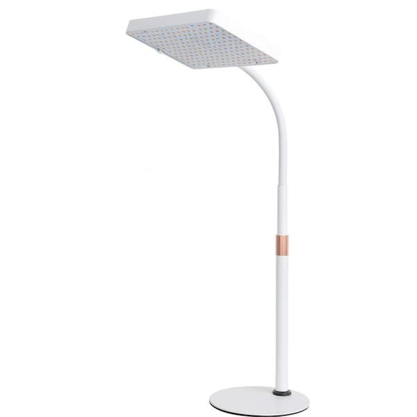 16-24 in. Height Adjustable LED Tabletop Grow Light Full Spectrum UV IR Desk Fixture for Indoor Plants