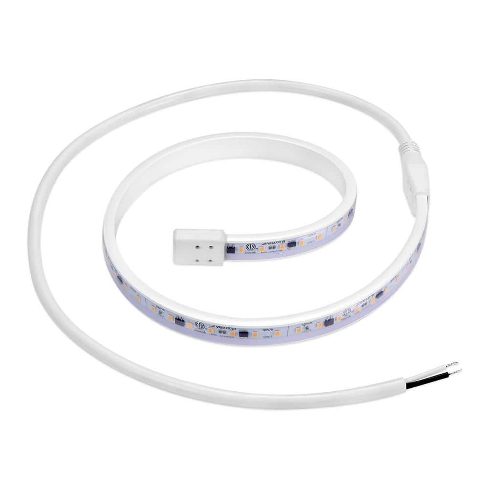 Maxxima 24" White PVC LED Under Cabinet Strip Light