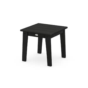 Lakeside Black Square Plastic Outdoor Side Table