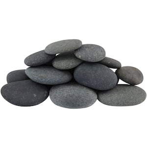 0.25 cu. ft. 20 lbs. 1 in. to 3 in. Grey Mexican Beach Pebble Landscape Rock
