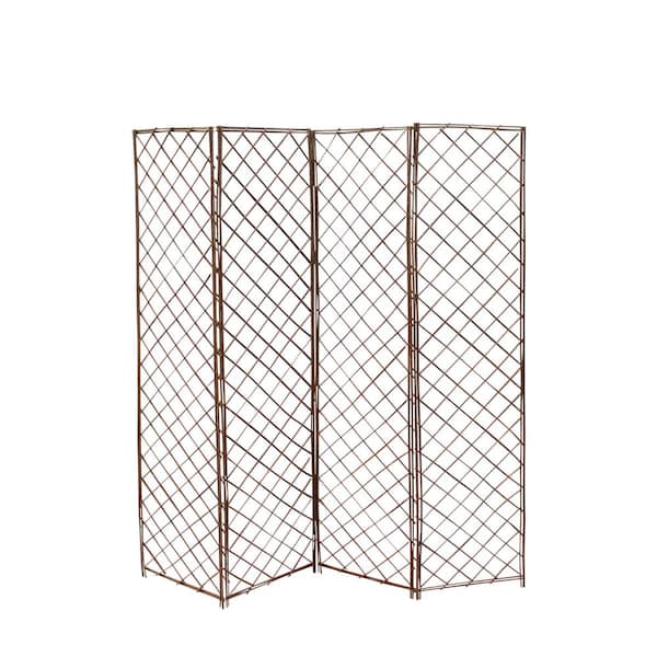 Willow 96 in. W x 72 in. H Screen Divider 4-Panels