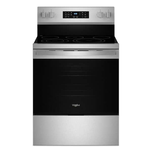 30 in. 5 Element Freestanding Electric Range in Fingerprint Resistant Stainless Steel with Air Cooking Technology