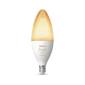 40-Watt Equivalent E12 Smart LED Candelabra Tuneable White Light Bulb with Bluetooth (1-Pack)