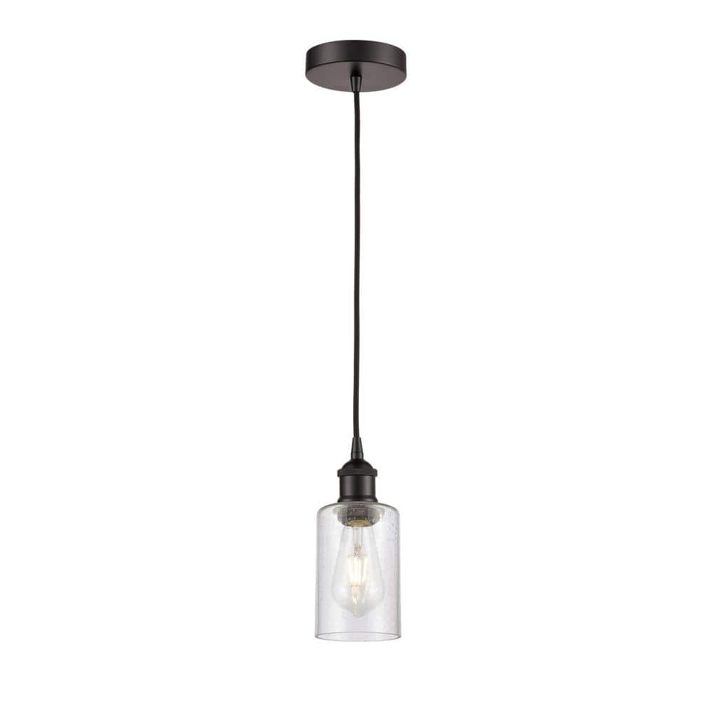 Innovations Clymer 100 Watt 1 Light Oil Rubbed Bronze Shaded Mini   Oil Rubbed Bronze Innovations Pendant Lights 616 1p Ob G804 64 1000 