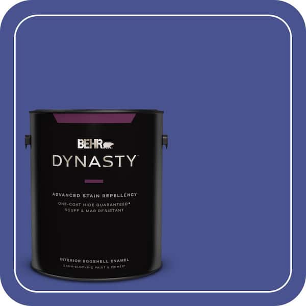 1 gal. #P540-7 Canyon Iris One-Coat Hide Eggshell Enamel Interior Stain-Blocking Paint & Primer
