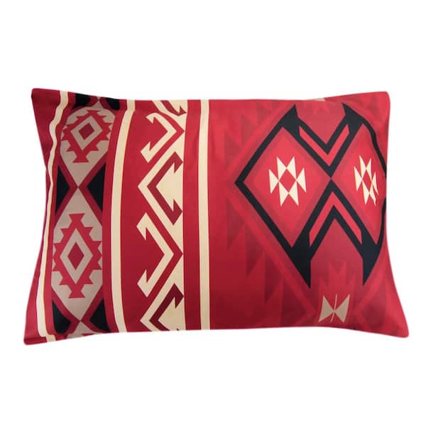 DONNA SHARP Mesa 3-Piece Red Polyester King Comforter Set