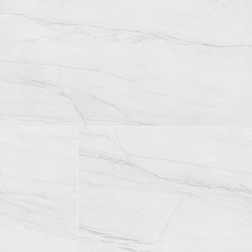 Leonardo Blanca 24 in. x 48 in. Polished Porcelain Marble Look Floor and Wall Tile (32 Cases/512 sq. ft./Pallet) price history on PriceWatchPro