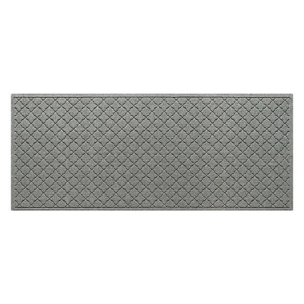 WaterHog Cordova Medium Gray 35 in. x 85 in. PET Polyester Door Mat