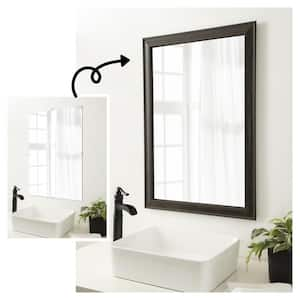 Mirror Makeover Shipwreck Greywash Narrow 43.25 in. W x 37.25 in. H Bathroom Mirror Frame Border Kit-Fits a 42x36 mirror