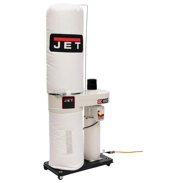 Jet 1 HP 650 CFM 4 in. Dust Collector with 30-Micron Bag Filter Kit, 115/230-Volt, DC-650BK
