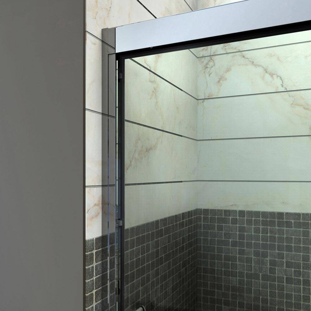 Duet 60" Frameless Sliding Shower Door with Clear Glass
