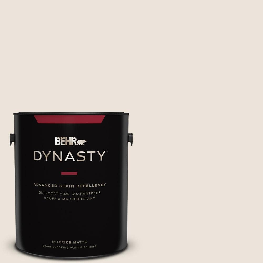 BEHR DYNASTY 1 gal. OR-W13 Shoelace Matte Interior Stain-Blocking Paint &  Primer 165001 - The Home Depot