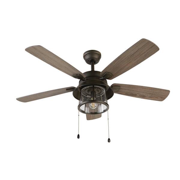 Led Indoor Outdoor Bronze Ceiling Fan, Outdoor Ceiling Fan With Light For Porch