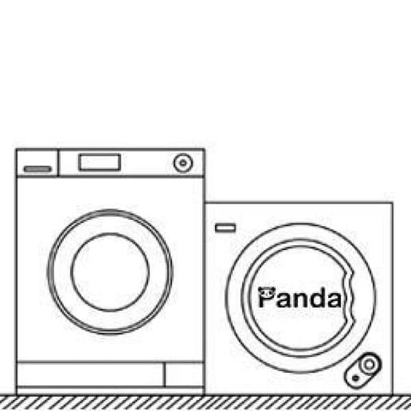 Panda - 3.5 cu. ft. Compact Portable Laundry Dryer, White