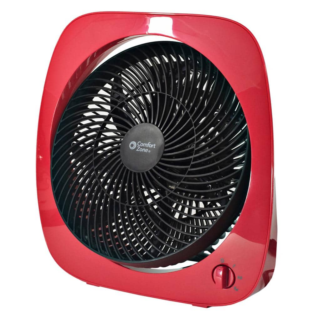 Comfort Zone 10 in. 3-Speed Turbo Table Fan with Rotary Control