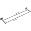 Dyiom Double Towel Bar, 27 In. Towel Bar, Towel Rack for Bathroom Stainless  Steel Towel Holder B09CZJJY1J - The Home Depot