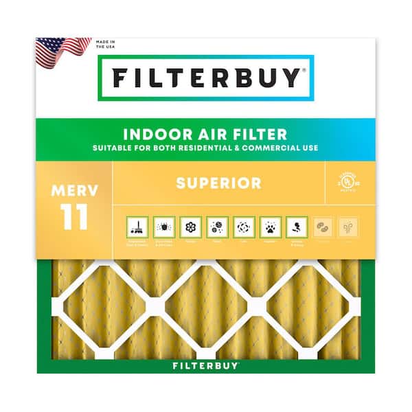 14 in. x 14 in. x 2 in. MERV 11 (FPR 7) Allergen Defense Pleated HVAC AC Furnace Air Filters Replacement (1-Pack)