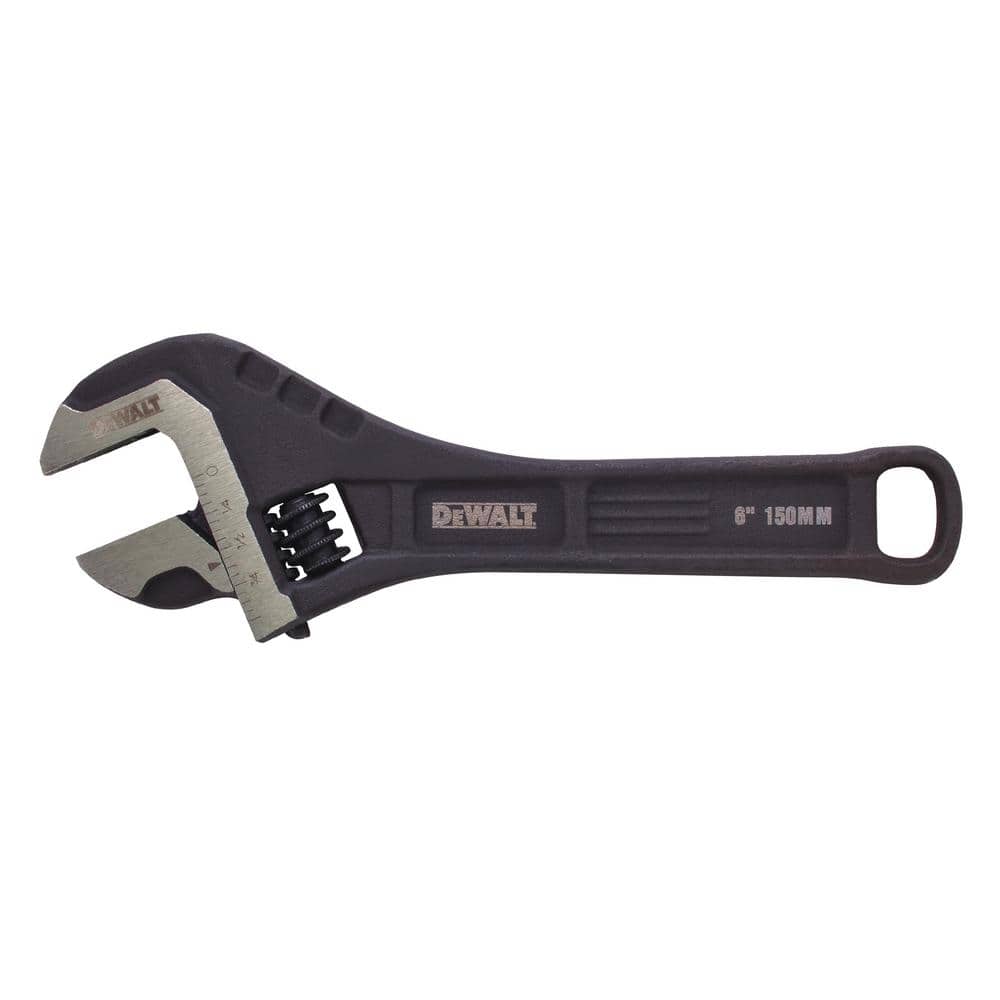 DEWALT 6 in. Steel Adjustable Wrench DWHT80266 The Home Depot