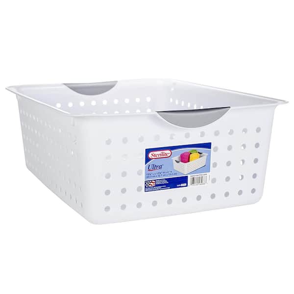 Sterilite Small Ultra Storage Plastic Basket (Carton of 12) 16228012 - The  Home Depot