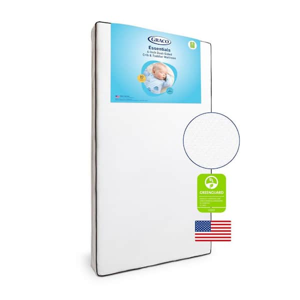 Essentials 6-Inch Dual-Sided Baby Crib and Toddler Bed Mattress