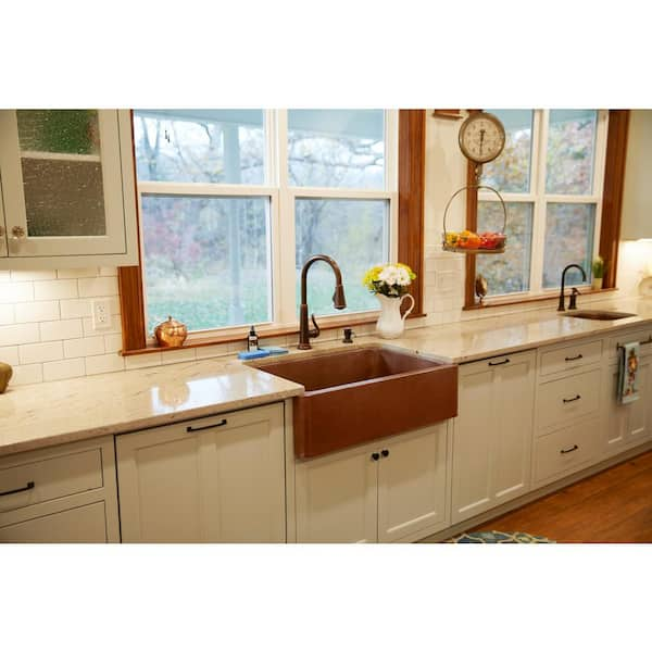 Copper Metal Kitchen Sink Rack Organizer, Expandable Over Sink Storage  Shelf with Pull-Out Drawer and Scrollwork Design